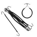 OIMG 20 Pack Hair Hook Ponytail Holder With Hooks Elastic Hair Styling Rubber Bands Hair Rubber Bands Black. 