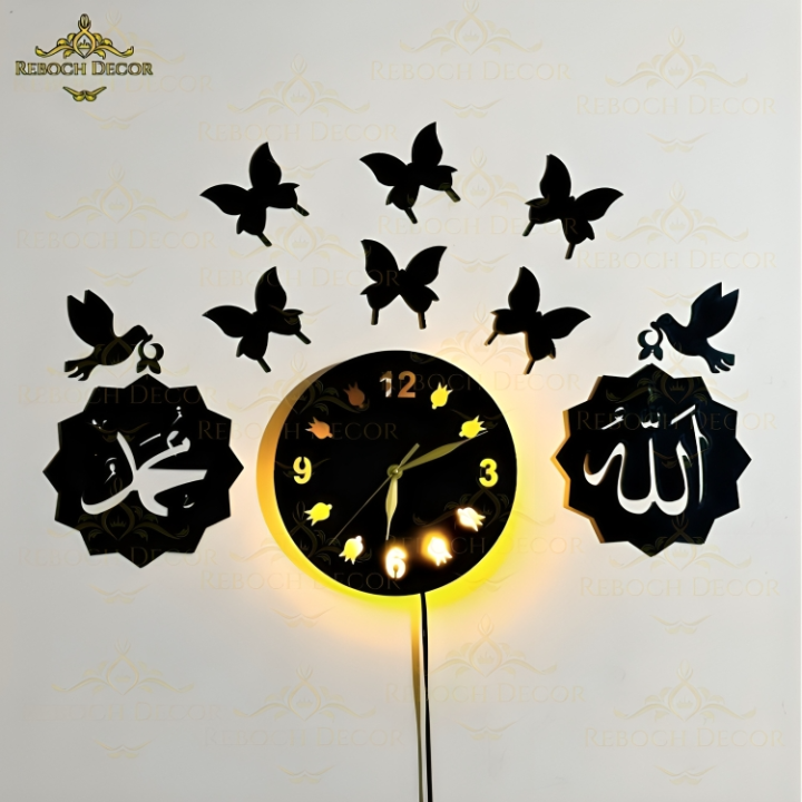 High quality wooden wall clock | Bird shaped wall clock | bird shaped wooden wall clock