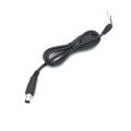 Laptop Charger Cable - 2 Pin DC Jack Connector with 7.4x5.0mm Plug - 1.2M DC Power Adapter 2 Core Cable Cord - Compatible with hp Laptops - Sleek Black Design. 