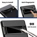 BROTECT Pack of 3 - Infinix Hot 30 Play NFC Ceramic Matte Screen Protector PUBG Gaming Glass 9D 21D + Back Jelly Protector Soft Hydrogel Film + Camera Lens Protector For hot30 play - Transparent. 