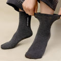6 Pairs Men's Anti-odor Sweat-absorbing Stockings Mid-tube Sports Socks Cotton Business Sports Breathable Deodorant Sock. 