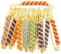 6 Pins Set - New Hijab Safety Pins, Scarf Pins for Muslim Women. 