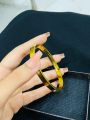 Arm Bangle, Golden Karra, Premium Quality / Beautiful Shiny Elegant color / Bangle for Girls and Women, Fashion Jewelry, Stainless Steel.. 