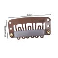 Wig Fixing Clip Multi-functional Hair Extension Clips Set of 20 32mm with Rubber Tips 7-teeth for Women's Hairpieces Wigs Diy Hairstyles 7 Teeth Hair Extension Clip. 