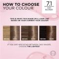 Loreaal Excellence Creme Hair Color - Ash Blonde 7.1 , Long-Lasting, Salon-Quality Dye for Radiant Color | New arrival. 