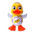 Electric Dancing Duck Real Action Moving Toy  Lights and Music Multicolor. 