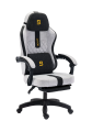 Boost Surge Pro Ergonomic Chair with Footrest - Premium Velvet, Adjustable Back, 1-Year Warranty. 