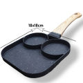 Egg Frying Pan Nonstick Pancake Pans 3-Cups| Non Stick Cookware Pancake Egg Pan Suitable for Gas Stove Induction Cooker. 