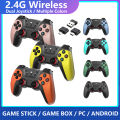 2.4g Wireless controller wireless gamepad for G11PRO RG35XX G10 M8 USB wireless game controller TV Computer Games PC joystick Dual 3D rocker. 