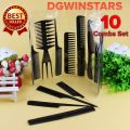Special offer! 10 pieces Black Professional Combs Hair Salon Hair Styling Barbers Comb Set Kit Rat Tail Comb Hair Styling Comb Set Redberry Hair Comb Set Professional Salon Series(Pack of 10). 