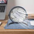 Small Desk Fan, Cooling Mini Fan, Speed Adjustable Rechargeable Quiet Portable Desktop Personal Fan Table Fan for Office Desktop Dorm Car Home. 