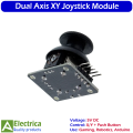 Dual-Axis XY Joystick Module Controller for Arduino, Robotics, Gaming Projects, PS2 Style with Push Button, Smooth Control & High Accuracy Sensor by Electrica. 