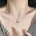 YK2 Necklace Pendant For Women Jewelry Pink Gemstone Love Necklace Luxury Design Sweet Pink Heart Planet Collar. 