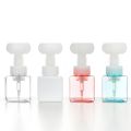 300Ml Liquid Soap Dispenser Foaming Pump Flower Shape Foam Empty Bottle Plastic Clear Bottle Shower Gel Bathroom Products#01. 
