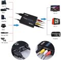 Tendak HDMI to Composite 3RCA AV S-Video R/L Audio Video Converter Adapter Upscaler Support 720P/1080P with RCA/S-Video Cable for PC Laptop Xbox PS3 TV STB VHS VCR Camera Blue-Ray DVD. 