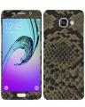 Samsung Galaxy A3 2016 Grey Brown Snake Leather Texture Mobile Skin. 