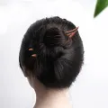U Shaped Wooden Hair Sticks Forks Handmade Hairpins and Clips Creative Chinese Style Headpieces for Women Girls Ponytail Holder. 