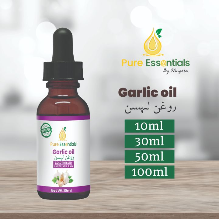 Pure Essentials Garlic oil - 100% Natural and Herbal Oil - Aromatherapy -  Great For  Skin | Beauty Oil | Nails | Bone Strength - Premium Quality Unrefined Oil Makes Hair and Skin Smooth - Silky - Strong - Healthy - Shiny  Best For Health