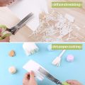 FREE SHIPPING Herb Scissors Multipurpose 5 Blade Kitchen Herb Shears Herb Cutter for Chopping Basil Herb Spices Shears and Kitchen Scissors Set High Quality Ideal For Cutting Salad, Vegetables Basil Kitchen Gadget. 