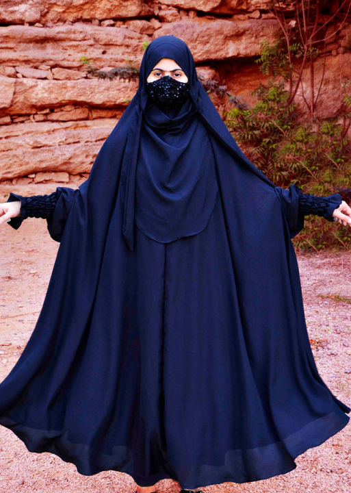 long khimar jilbab abaya with attached niqab Daraz.pk