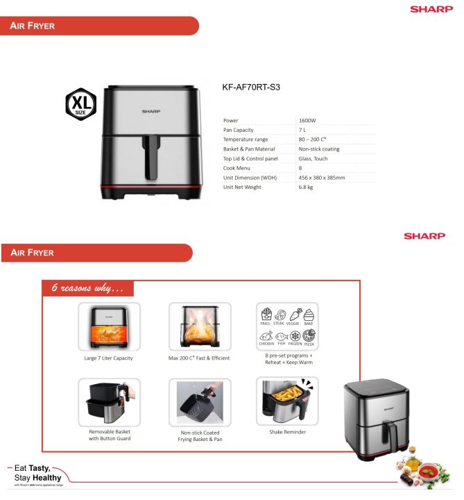 Sharp%20Digital%20XXL%20Air%20Fryer%20AF70RT-S3%207%20Litres%20-%20Image%204