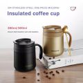 Stainless Steel Coffee Mugs Hot & Cold 350mll Drinkware Water Cups Thermos Insulation With cover and Handle Travel Tea Mug best for office use and best for birth day gift. 350 ml. 