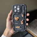 High Quality Soft Teddy Bear Cute Silicon Case For Iphone 11 / 11 Pro Max / 15 Pro Max / 13 Pro Max / 12 Pro Max / 14 Pro Max. 