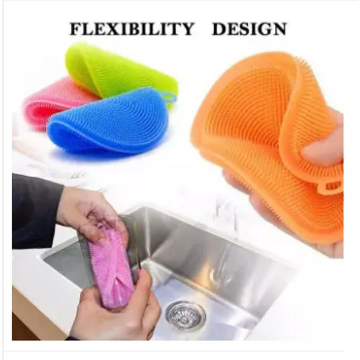 Multifunction Silicone Scrubber Sponge Brush Dish Washing Cleaning-Kitchen Tools