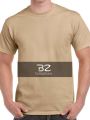 Light Brown T Shirt (Premium Quality) Plain Round Neck by Big Zee Collections. 