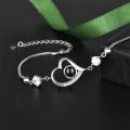Eternal Love Bracelet – 100 Languages "I Love You" Projection Heart Bracelet for Girls. 