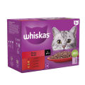 Whiskas 1+ Meaty/Classic Meals in Gravy Adult Wet Cat Food - 85gm. 