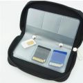 Bag Memory Cards Case To Keep Collection Of Memory cards For Cameras And Phone - Black. 