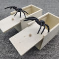 Halloween Simulation Spider Scare Prank Box Creative Pop Out Spider Wooden Scare Box Fun Surprise Joke Prank Trick Toy Kids Gift. 