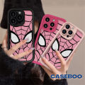 Trendy Brand Marvel Cool Spider-Man Web Case Compatible for IPhone 15 11 13 12 14 Pro Max 7Plus XR 15 7 6 8 6S Plus X XS Max SE 2020 Angel Eyes Marvel Cartoon Shockproof Soft Cover. 