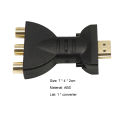 AV Component Converter Wear-resistant HDMI-compatible to 3 RGB RCA Composite AV Adapter. 