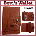 Ready Stock Bovi's Hot Best Selling Men Wallet and Card Holder Premium Product Real Brown Color. 