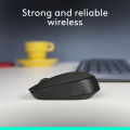 Logitech M170 Wireless Mouse, 2.4 GHz with USB Nano Receiver, Optical Tracking, 12-Months Battery Life, Ambidextrous, PC / Mac / Laptop. 