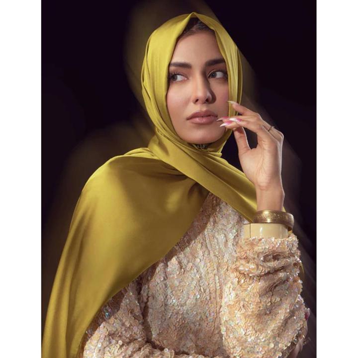 Stain Silk Hijab/Stoler Deepolive