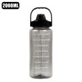 2 Liter Plastic Water Bottle With Straw Large Travel Portable Bottle Sports Fitness Cup Big Cup Universal. 