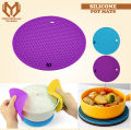 Silicon Pot Mats, Thick Silicone Pot Holders, Silicone Heat Mat, Anti-Slip Pot Holder, Multi-Purpose Hot Pads, Mats for Tables, Rubber Pads for Hot Dish, Coffee coaster bowl pads, Silicone Heat-Proof Mat by Muhandisaan Trading. 