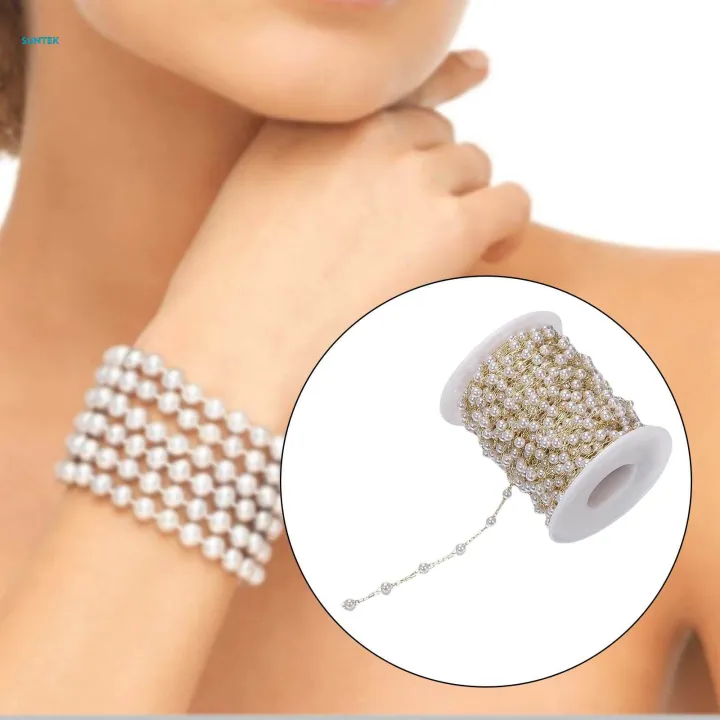 Beads%20Chain%20Jewelry%20Making%20Craft%20DIY%20Garland%20Pendant%20for%20Bracelet%20Necklace%20Flowers%20Bouquet%20Decoration%20-%20Image%203
