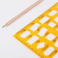 83XC K Resin Flow Chart Symbol Drafting Template Ruler Stencil Measuring Tool Student. 