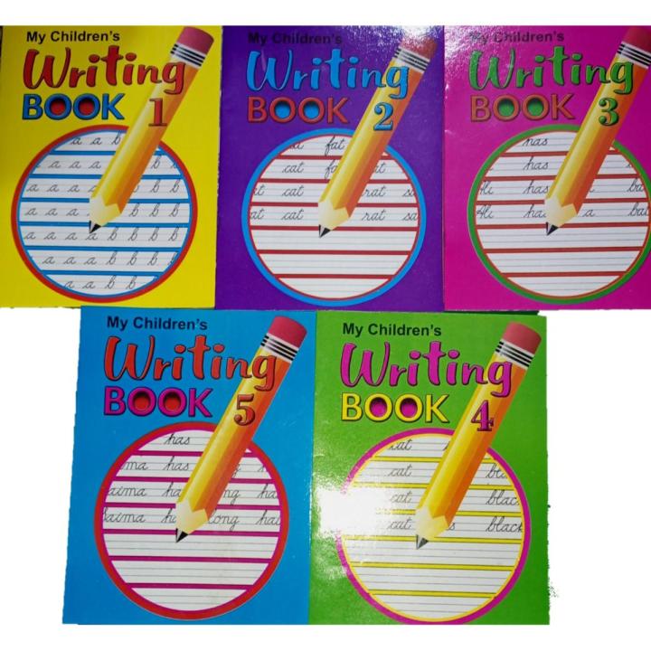 English Hand Writing pPractice Workbook for Improvement of Writing Skills - Cursive handwriting books-Set of 5 Books-Calligraphy books -Children Educational Books