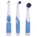 【FUN LIVE】 4In1 Super Sonic Scrubber Cleaning Electric Brush Household All Purpose 4Heads. 