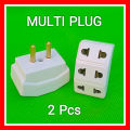 2 Pcs Electric Plugs and Power Socket for Household Electrical Appliances Multi Plug. 