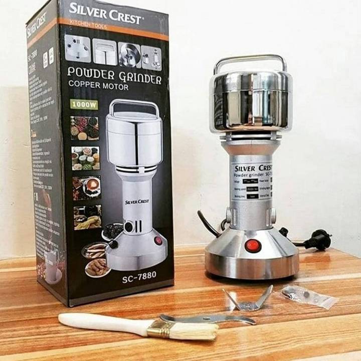 Silver Crest Heavy Grinder for Cereal, Grain, Spice Powder Grinder Machine, Imported