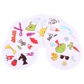 Spot it blue Orange game spot sport & alphabet for kids family fun. 