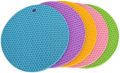 PACK of 2 Set Silicone Hot Pot Holder pad Patili Hot Plate Mat Multipurpose Silicone Pot Holders Hot Pads Silicone Heat Resistant Coasters Cup Insulation Mat Pad Potholders Honeycomb Rubber Pads for Hot Dish Hot Cushions Counter Mats For Tables. 