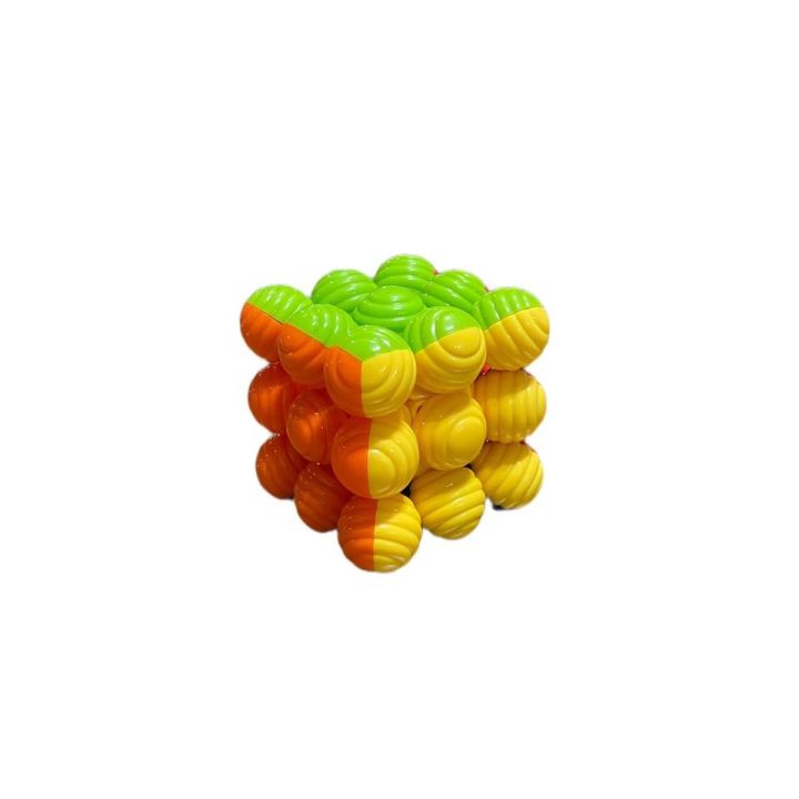 3x3 Bubble Cube Stickerless Best Quality Fast Speedy Rubik Cube Magic Puzzle Toys | Lollypop Cube | Speed Ball Bubble Cube 3x3x3 High Speed Sticker Less Magic Puzzle Cube Game Toy Cube for Kids & Adults Magic Speedy Stress Buster Brain Storming Puzzle Cub