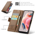 lthmy for Xiaomi Redmi Note 12 4G PU Leather Kickstand Wallet Magnetic Closure Flip Case Cover. 
